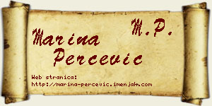Marina Perčević vizit kartica